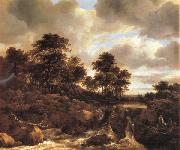 Jacob van Ruisdael Landscape with Waterfall oil painting picture wholesale